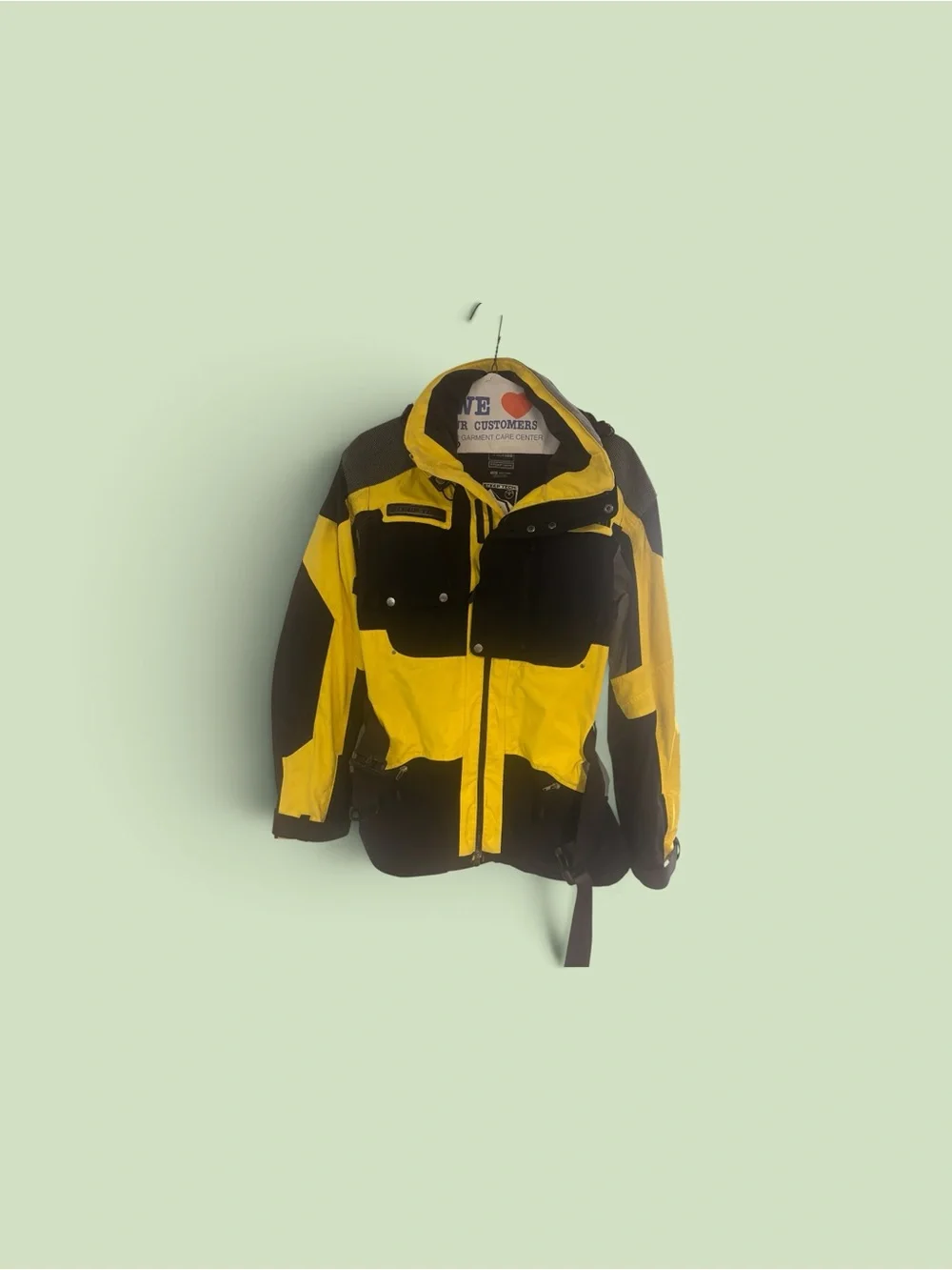 The North Face Steep Tech technical/ski jacket Black/yellow Size Large